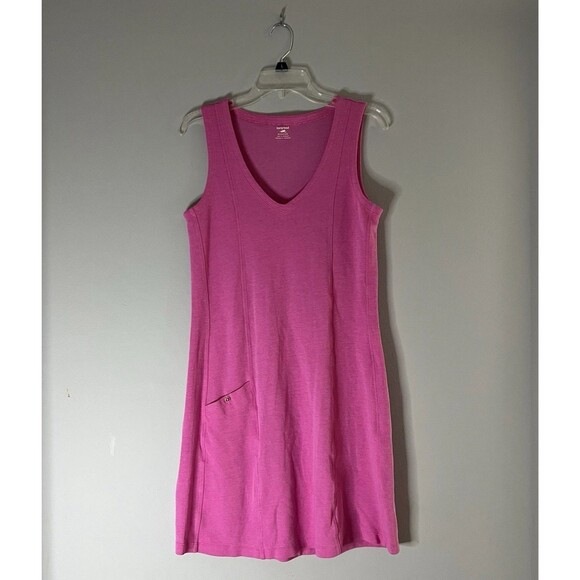 Horny Toad‎ Dress Tank Flexcel Pink Sleeveless V-Neck Stretch Athleisure Medium - Picture 1 of 5